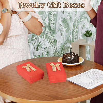 Картонные коробки для упаковки ювелирных изделий с блестками CON-TAC0008-08C-1