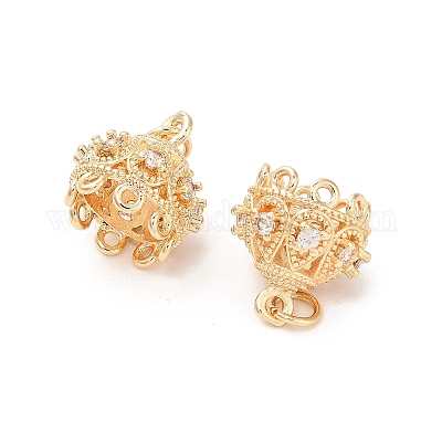 Латунные микро проложить кубического циркония многожильных соединения KK-B133-06G-02-1