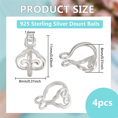 925 залог из стерлингового серебра STER-BC0003-29P-1