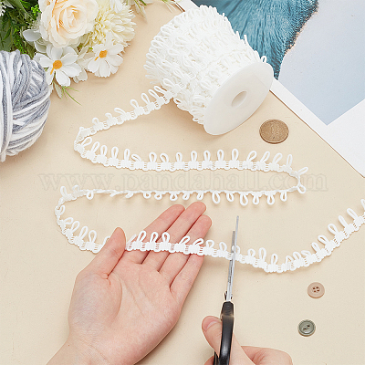 1 комплект полиэстеровой эластичной отделки с петлями для пуговиц OCOR-BC0006-93B-1