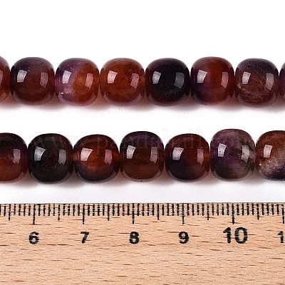 Окрашенные природные белый нефрит бисер пряди G-T138-D24-1