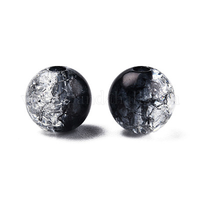 Прозрачных бусин акриловые треск CACR-N002-24B-1