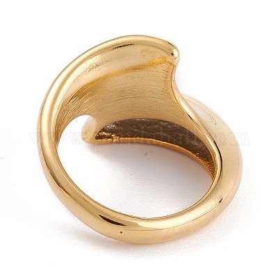 Кольца для пальцев из нержавеющей стали 304 с ионным покрытием (IP) унисекс RJEW-K233-09B-G-1