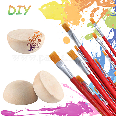 100шт необработанные кабошоны из натурального дерева WOOD-SP0001-54-1