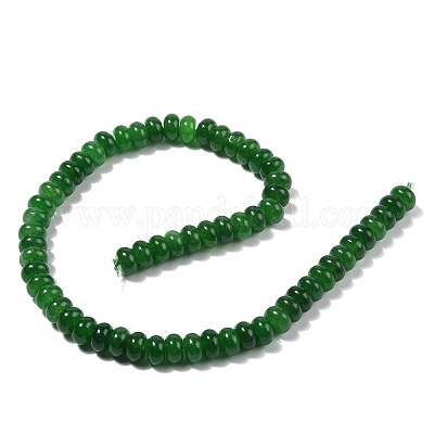 Окрашенные природные белый нефрит бисер пряди G-G107-A09-01-1