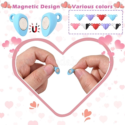 10 комплект магнитных застежек из сплава с петлями FIND-LP0004-76A-1