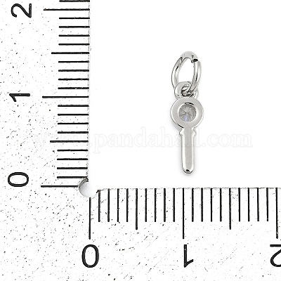 Латунные микропаве прозрачные кубические циркониевые подвески KK-G522-02P-1