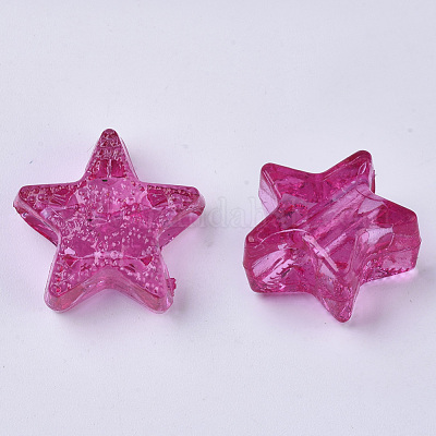 Perles en acrylique transparente&nbsp;TACR-T015-019-1