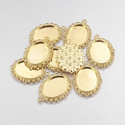 Подвески для кабошонов  & стразов PALLOY-A15257-G-NR-1