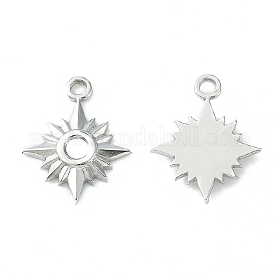 Подвеска-кабошон из не тускнеющей нержавеющей стали 304 STAS-L269-071P-1