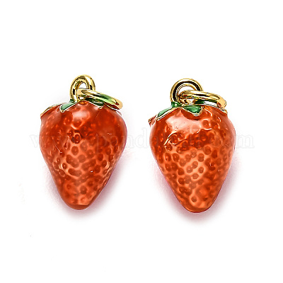 Латунь эмаль подвески KK-B028-13G-01-1