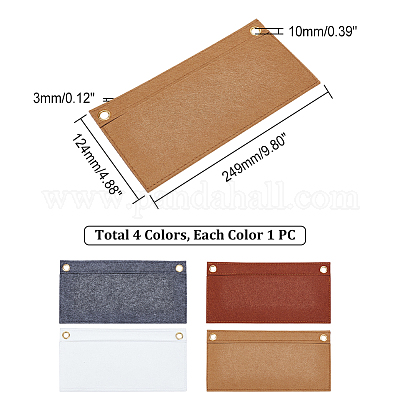 4 Colors Purse Felt Insert Organizer Handbag Divider Insert Inner Pocket Purse  Envelope Crossbody Conversion Kit Bag in Bag Liner Inside Clutch Pochette  Bag Organizer 9.8x4.8 Inch 