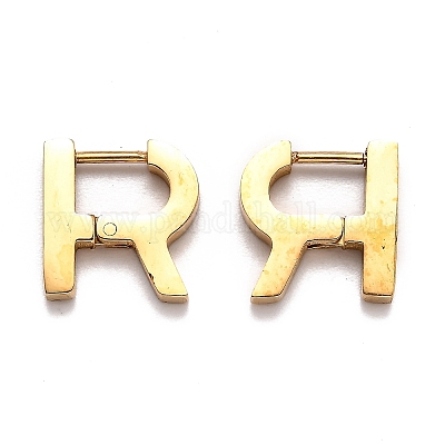 Серьги-кольца Huggie Hoop из нержавеющей стали 304 STAS-J033-13G-1