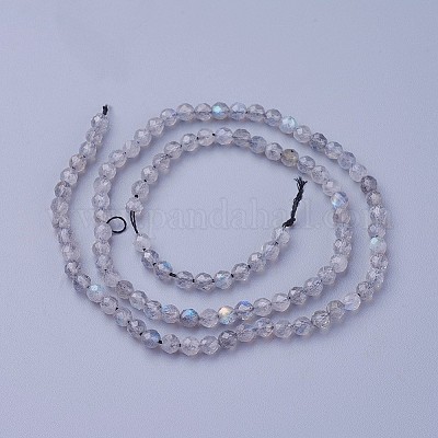 Природные лабрадорита бисер нитей&nbsp;G-F619-15-4mm-1