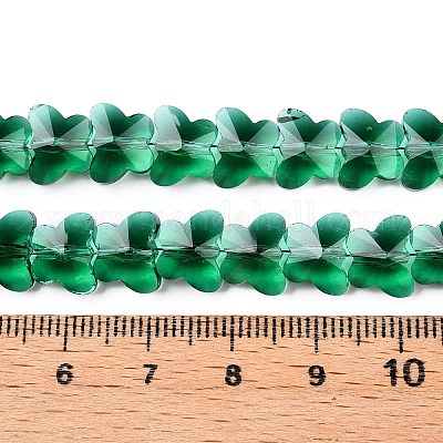 Прозрачные стеклянные бусины GLAA-Q066-10mm-B06-1