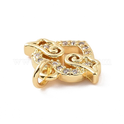 Латунные микро проложить кубического циркония подвески KK-C012-23G-1