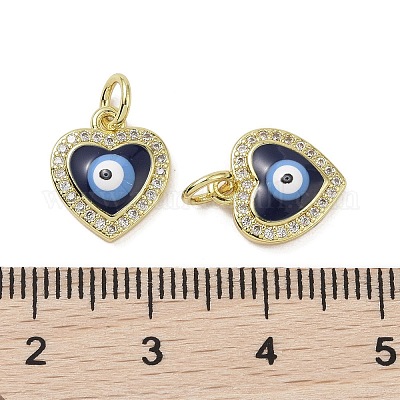 Настоящие 18к позолоченные латунные подвески с микропаве и кубическим цирконием KK-L209-074G-05-1