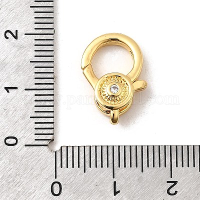 Латунный микро pave прозрачный кубический цирконий лобстер KK-A266-24B-G-1