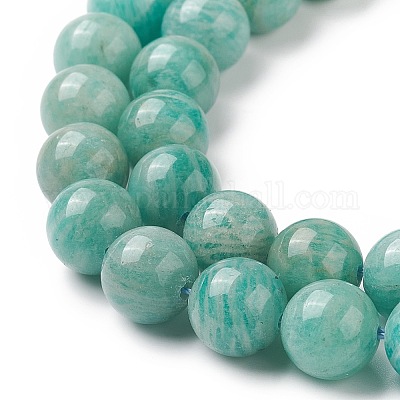 Природных амазонит бисер нитей G-F461-12-10mm-01-1