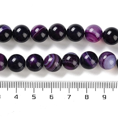 Натуральные полосатые агатовые / полосатые агатовые бусинки G-Z060-A01-C12-1