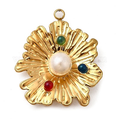 Подвески из стекла из нержавеющей стали 304 STAS-Z149-04G-01-1