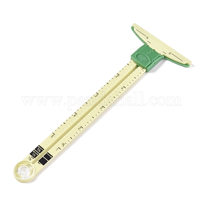 2pcs Sewing Gauge Sewing Measuring Tool 5-in-1 Sliding Gauge Measuring  Sewing Ruler Tool