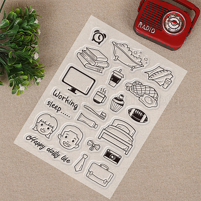 Акриловые штампы&nbsp;DIY-GL0001-27-1