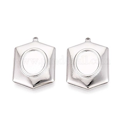 Оправы для подвесок из нержавеющей стали 304 в виде кабошонов STAS-T067-12P-1