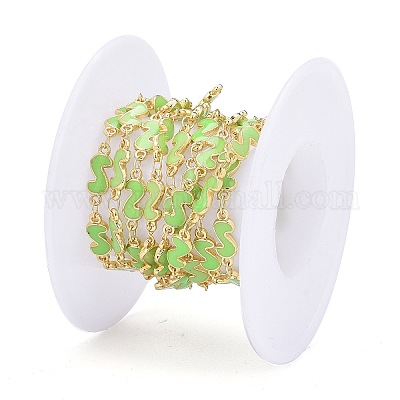 Цепи звеньев формы эмали сплава ручной работы ENAM-F138-05B-RS-1