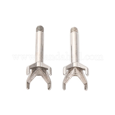 Фурнитура для сережек-гвоздиков из нержавеющей стали 304 STAS-B091-02C-04P-1