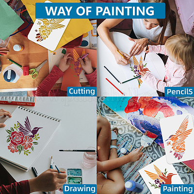 1 шт. трафареты для рисования домашних животных DIY-MA0004-90B-1