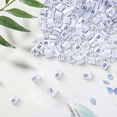 150 шт. 15 стиля пластиковых маркеров размера одежды и брюк&nbsp;KY-CP0001-28A-1