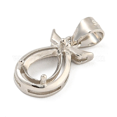 Сеттинги Серебряный кулон кабошон 925 стерлингов STER-B005-19P-1