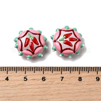 Бусины из стеклянной эмали LAMP-K039-34K-1