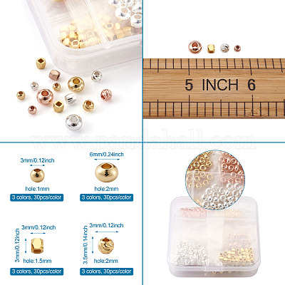 Spacer бисер латунные KK-KS0001-13-1