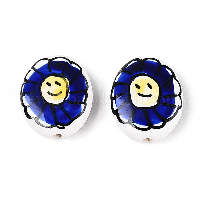 Фарфоровые бусины ручной работы PORC-T134-14M-1