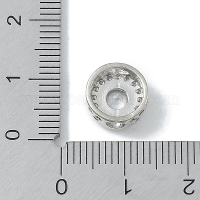 Покрытие стойки латунь микропаве прозрачные кубические циркониевые бусины KK-A220-05P-1