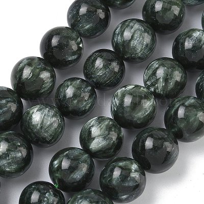 Природные SERAPHINITE нитей бисера&nbsp;G-C270-O01-13-1