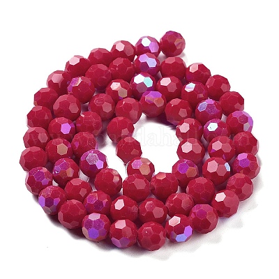 Непрозрачное стекло бисер нитей EGLA-A035-P8mm-L16-1