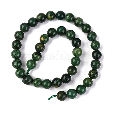 Natürliche afrikanische Jade Perlen Stränge&nbsp;G-K091-10mm-1