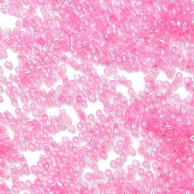 Стеклянные бусины прозрачных цветов SEED-H003-01F-1