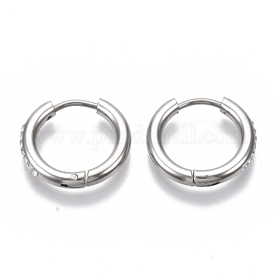 201 серьги-кольца из нержавеющей стали STAS-S079-162C-1