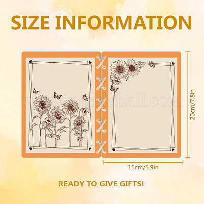 Деревянная книга с памятными открытками WOOD-WH0045-01-1