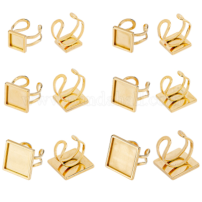 12 шт. 6 размера 201 фурнитура для открытой манжеты из нержавеющей стали STAS-HY0001-08-1