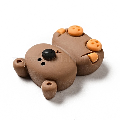 Кабошоны из непрозрачной смолы с мультяшным животным RESI-B012-07D-1