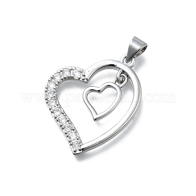 Латунные микро проложить кубического циркония подвески KK-K400-44P-1