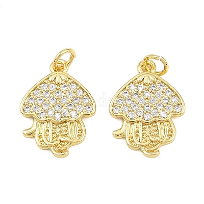 Латунные микро проложить кубического циркония подвески KK-D005-06B-G-1