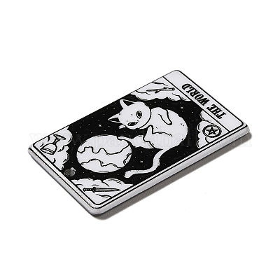 Акриловые подвески с принтом на тему Таро MACR-G061-04R-1