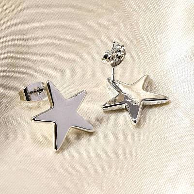 Латунь серьги&nbsp;EJEW-B118-03P-1