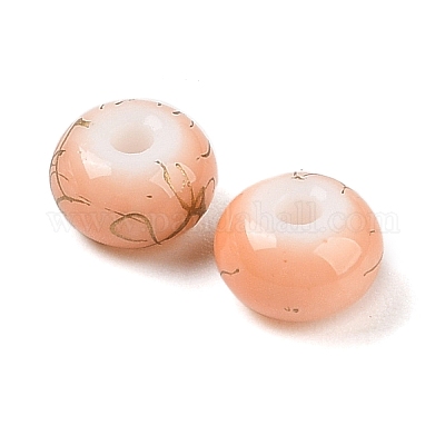 Непрозрачные с напылением стеклянные бусины X1-GLAA-G118-01L-1